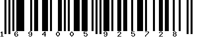 EAN-13 : 1694005925728 EAN-13 : 1694005925728