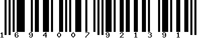EAN-13 : 1694007921391 EAN-13 : 1694007921391