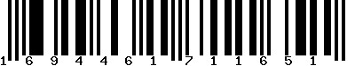 EAN-13 : 1694461711651 EAN-13 : 1694461711651