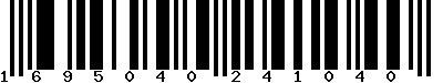 EAN-13 : 1695040241040 EAN-13 : 1695040241040