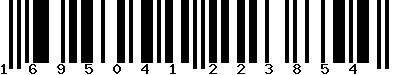 EAN-13 : 1695041223854 EAN-13 : 1695041223854