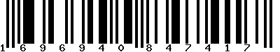 EAN-13 : 1696940847417 EAN-13 : 1696940847417