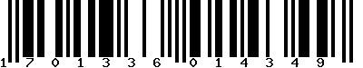 EAN-13 : 1701336014349 EAN-13 : 1701336014349