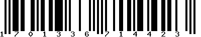 EAN-13 : 1701336714423