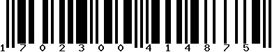 EAN-13 : 1702300414875 EAN-13 : 1702300414875