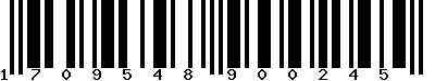 EAN-13 : 1709548900245 EAN-13 : 1709548900245