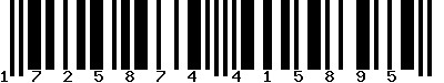 EAN-13 : 1725874415895 EAN-13 : 1725874415895