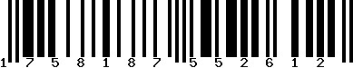 EAN-13 : 1758187552612 EAN-13 : 1758187552612