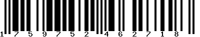 EAN-13 : 1759752462718 EAN-13 : 1759752462718