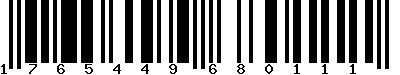 EAN-13 : 1765449680111