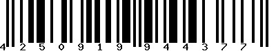 EAN-13 : 4250919944377 EAN-13 : 4250919944377
