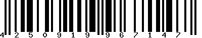 EAN-13 : 4250919967147 EAN-13 : 4250919967147