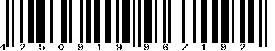 EAN-13 : 4250919967192 EAN-13 : 4250919967192