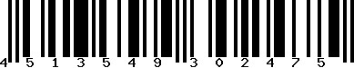 EAN-13 : 4513549302475 EAN-13 : 4513549302475