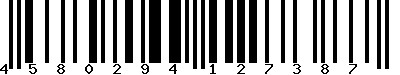 EAN-13 : 4580294127387 EAN-13 : 4580294127387