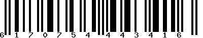 EAN-13 : 6170754443416 EAN-13 : 6170754443416