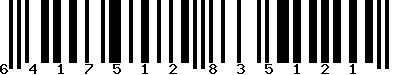 EAN-13 : 6417512835121 EAN-13 : 6417512835121