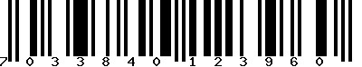 EAN-13 : 7033840123960 EAN-13 : 7033840123960