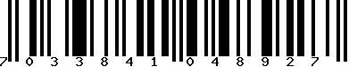 EAN-13 : 7033841048927 EAN-13 : 7033841048927