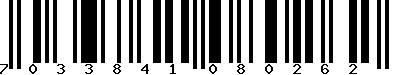 EAN-13 : 7033841080262 EAN-13 : 7033841080262
