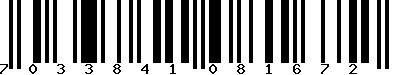 EAN-13 : 7033841081672 EAN-13 : 7033841081672