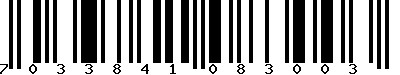 EAN-13 : 7033841083003 EAN-13 : 7033841083003