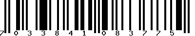 EAN-13 : 7033841083775 EAN-13 : 7033841083775
