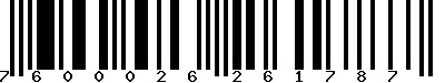 EAN-13 : 7600026261787 EAN-13 : 7600026261787