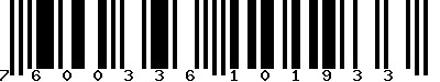 EAN-13 : 7600336101933