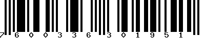 EAN-13 : 7600336301951