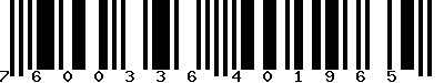 EAN-13 : 7600336401965