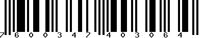 EAN-13 : 7600347403064 EAN-13 : 7600347403064