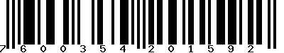 EAN-13 : 7600354201592