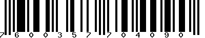 EAN-13 : 7600357704090
