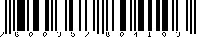 EAN-13 : 7600357804103 EAN-13 : 7600357804103