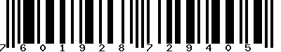 EAN-13 : 7601928729405 EAN-13 : 7601928729405