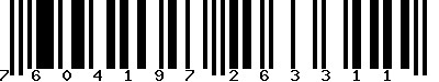 EAN-13 : 7604197263311 EAN-13 : 7604197263311