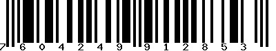EAN-13 : 7604249912853 EAN-13 : 7604249912853
