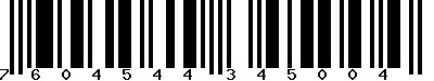 EAN-13 : 7604544345004 EAN-13 : 7604544345004