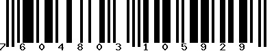 EAN-13 : 7604803105929