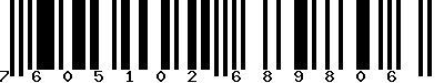 EAN-13 : 7605102689806