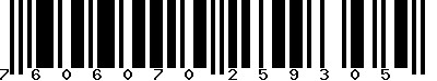 EAN-13 : 7606070259305 EAN-13 : 7606070259305