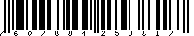 EAN-13 : 7607884253817