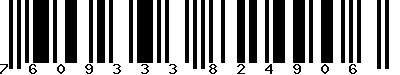 EAN-13 : 7609333824906