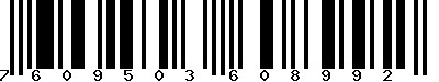 EAN-13 : 7609503608992