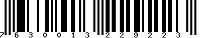 EAN-13 : 7630013229223 EAN-13 : 7630013229223