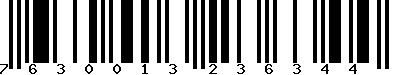 EAN-13 : 7630013236344 EAN-13 : 7630013236344