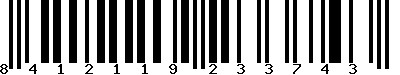 EAN-13 : 8412119233743 EAN-13 : 8412119233743